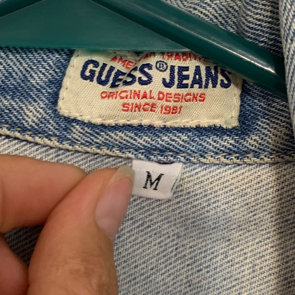 Vintage Guess Jean Denim Perfect Wash Jacket Medium - Picture 2 of 9
